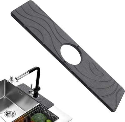 KZQ Siliconen kraanmat-Spatbeschermer voor de keukenspoelbak - spatbescherming - sneldrogende mat - geschikt voor wastafels, toiletten, enz. - huishoudelijke artikelen - 60CM