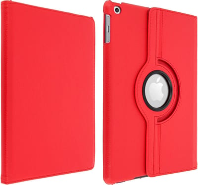 Avizar Foliohoes Geschikt voor iPad Air / iPad 9.7 / 5 rood met klep, video ondersteuning 360° portret/landschap, Rood