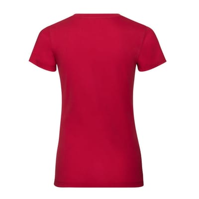 Russell Dames/dames Biologische T-Shirt met korte mouwen (Klassiek rood)