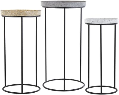 TEXON - Bijzettafel - Zwart - IJzer