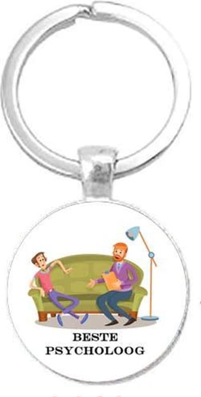 Akyol - Psycholoog Sleutelhanger - Psycholoog - de beste psycholoog - psycholoog - psychologie - therapie - 2,5 x 2,5 CM