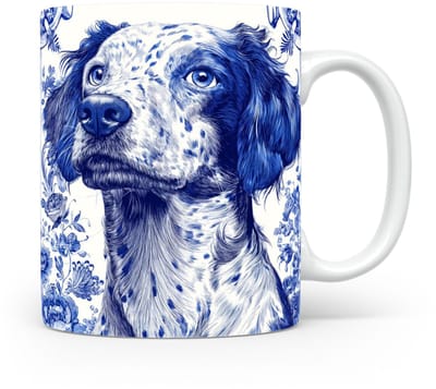 Mok Bretonse spaniël Beker voor koffie of tas voor thee, cadeau voor dierenliefhebbers, moeder, vader, collega, vriend, vriendin, kantoor, opa, oma, hond, kerst, sinterklaas, verjaardag