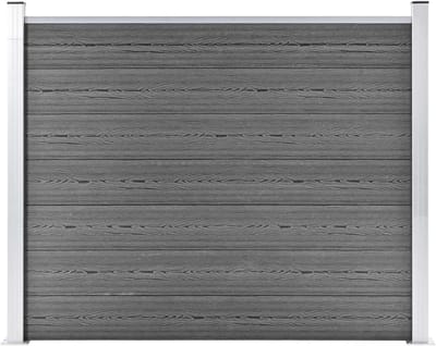 Hek element - Zichtwerende strips - Privacy in tuin - Duurzaam WPC materiaal - 180 x 146 cm - Groen
