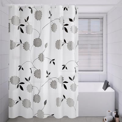 anti-schimmel douchegordijn, extra groot waterdicht douchegordijn, sneldrogende badkamergordijnen, semi-transparant (300 x 200 cm)