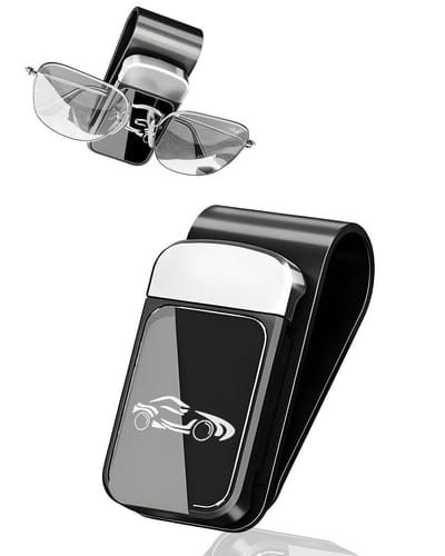 Dailygoods- Zonnebrilhouder Auto - Autozonneklep Houder - Brillenhouder - Clipdesign - Hoogwaardig Kunststof - Eenvoudig te Bevestigen