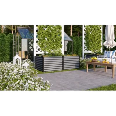 Vitavia Tuinkas Linus 630 - Staal - Graniet/zwart - 96x188x63cm
