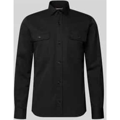 regular fit overshirt van mix van katoen en lyocell model 'H-ROB-SP-2P-263'