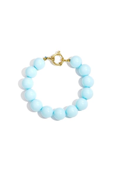 Armband met grote kralen en sluiting aan de voorkant - Verkleurt niet - Cadeau - Goudlief.nl