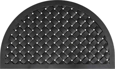 IVOL Rubber deurmat Weave halfrond - 56 x 91 cm