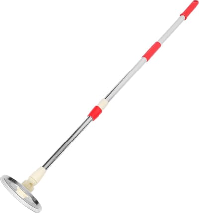 Moppensteel Vervanging - Steel voor Mop - Schoonmaken Huis - Telescopisch Verstelbaar - 121 cm Lengte - Blauw