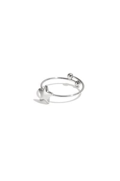 Little star ring - zilveren kleur