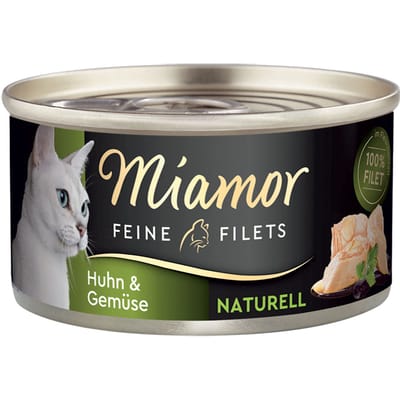 Miamor Fijne Filets Naturel 6 x 80 g Kattenvoer - Kip & Groenten