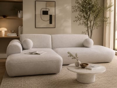 Hoeksalon ravellina- lounge links- beige- zetelsenbedden