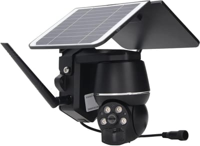 Zonnebeveiligingscamera - Buiten camera - Huisbeveiliging - 360 graden beeld - 1080P HD - Wit