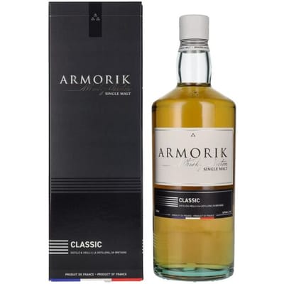 Armorik Whisky Armorik CLASSIC Whisky Breton Single Malt 46% Vol. 0,7l in geschenkverpakking