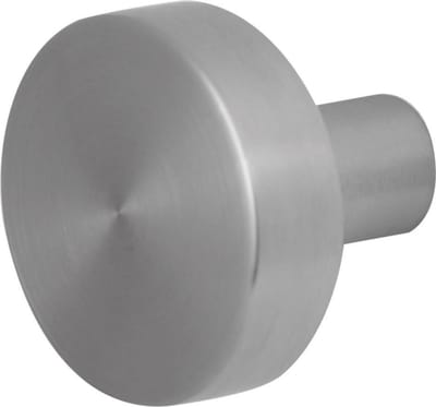 Deurknop - RVS geborsteld - RVS - GPF - Buitendeur - GPF9852.09 vlakke knop 52x16mm t.b.v. veiligheidsschilden vast incl. bout M10 RVS matgeborsteld