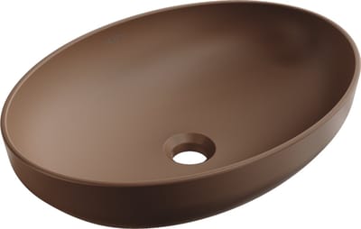 Mexen Cornelia opzetwastafel 50 x 37 cm, bruin mat - 21885068