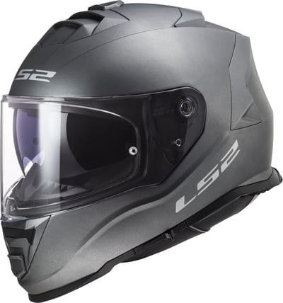 LS2 Helm Storm II Solid FF800 mat titanium maat XS