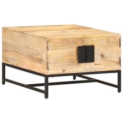 vidaXL - Salontafel - 67x67x45 - cm - massief - mangohout