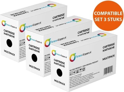 HP CF283A,CF283X - Toner Zwart 3-pack - 4.500 pagina's totaal - Huismerk Compatible - Geschikt voor HP LaserJet Pro MFP M125a HP LaserJet Pro MFP M125nw HP LaserJet Pro MFP M125rnw HP LaserJet Pro MFP M127fn HP LaserJet Pro MFP M127fp