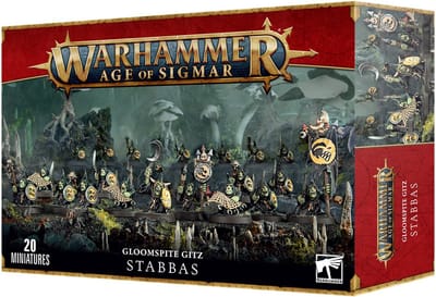 Set van 20 figuurtjes Games Workshop Warhammer AoS - Gloomspite Gitz Grots