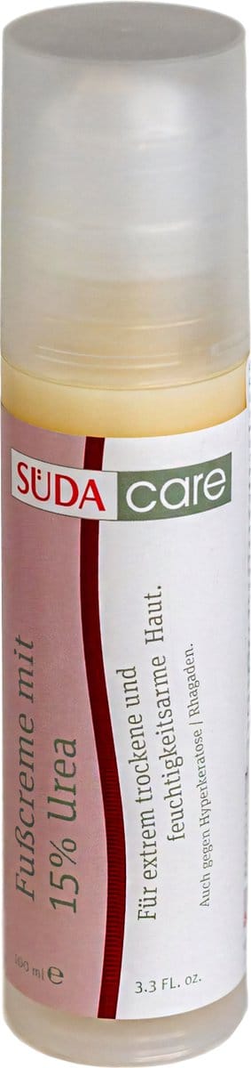 SÜDA CARE Voetcrème met 15% Urea / Ureum voor zeer droge voeten - Klovenzalf - Intensieve Pedicure Voetverzorging - 100 ml