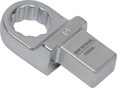SW-Stahl 03859L inzetringsleutel 19 mm I inzetvierkant 14 x 18 mm I inzetringsleutel SW 19mm