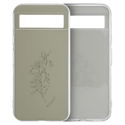 imoshion Hoesje - Geschikt voor Google Pixel 8a - Design hoesje verpakking - Floral Green