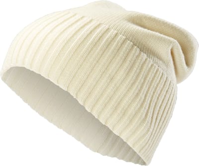 Kaleb gebroken Wit Merino Kane Beanie