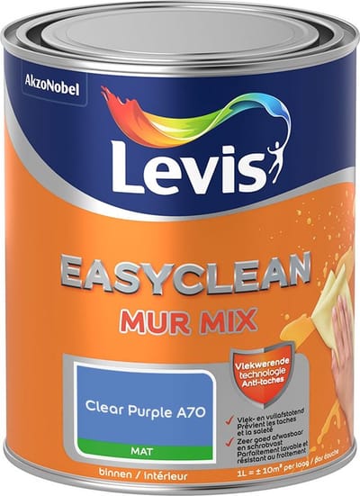 Levis - Easyclean Mur Mat Mix - Clear Purple A70 - Mengverf - 1 L