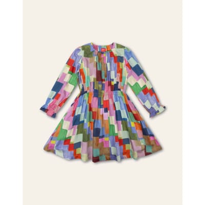 Oilily Danne Jurk- maat104/4yr Wedgewood