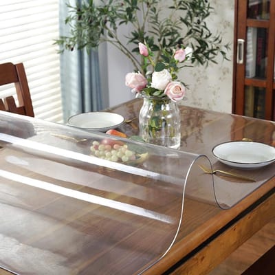 Tafelhoes - Beschermhoes Tafel - Tafel Beschermen - Waterdicht Vlekbestendig - 165 x 180 cm - Transparant