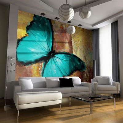 Fotobehang – Behangpapier - Fotobehang - Painted butterfly 200x154 - Artgeist