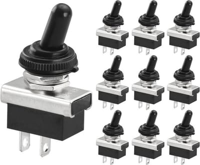 Allecto - Tuimelschakelaar - Waterdicht - 25A 12V - 2-polig