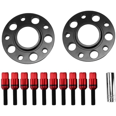 Naafgerichte Wielafstandhouders Flenskit 0,6 inch met Bouten Vervanging voor 1 3 5 6 7 8 Serie Z3 Z8 M3 M5 rood