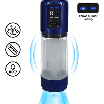 Pumped UltraLift - Automatische Waterproof Masturbator Pump - Blauw