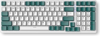 Fuegobird K3 Mechanisch Gaming Toetsenbord - 100keys - Rood Switch - QWERTY - Mechanical RGB Backlight Keyboard - WaterGreen