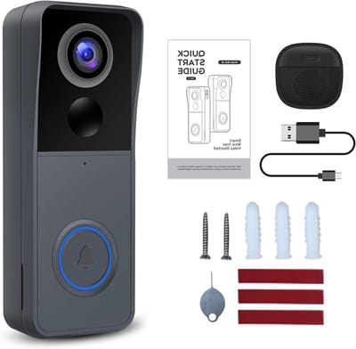 Video Deurbel Camera - Slimme Deurbel - Huisbeveiliging Thuis - Nachtzicht & Bewegingsdetectie - Inclusief Klokkenspel - Zwart
