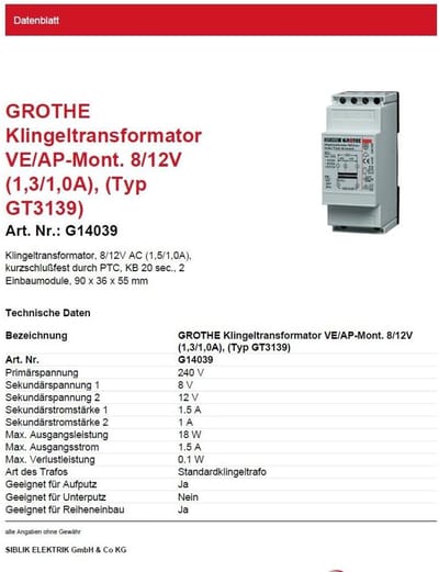 Beltransformator - Deurtransformator - Deurbel Aansturen - Dubbele Spanning - 15 A - null