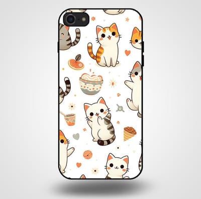 Smartphonica Telefoonhoesje voor iPhone 7/8 met katten opdruk - TPU backcover case katten design geschikt voor Apple iPhone 7;Apple iPhone 8