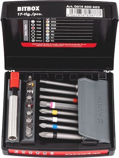 Wurth - Bitbox, maat 4 17-delig - Bitbox, maat 4 17-delig -