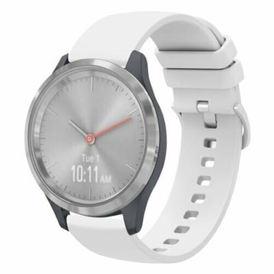 By Qubix - Geschikt voor Xiaomi Watch S4 - 41mm - Soft siliconen bandje - Wit