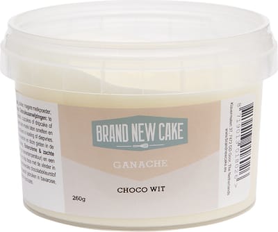 BrandNewCake® Chocolade Wit Ganache 260gr - Kant en Klaar Ganache - Ready To Use