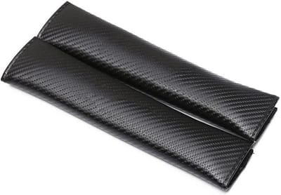 Gordelkussens - Veiligheidsgordelhoezen - Comfortabel Rijden - Zachte Demping - 24 cm Lengte - Carbon