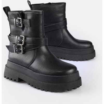 Buffalo Laars - PLUTO FARMER BIKER - EU38 tot EU40 - voor Vrouwen - zwart