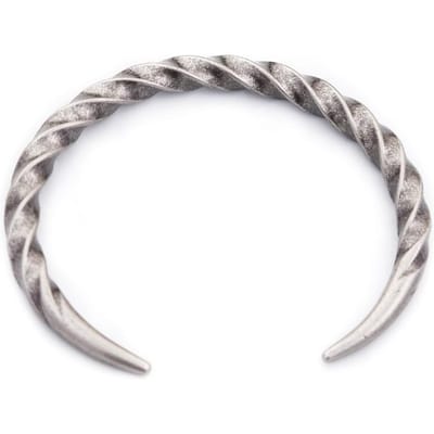 Vintage 316L Roestvrij Staal Gedraaide Armbanden Punk Hip Hop Eenvoudige Armband Voor Mannen Vrouwen Feest Sieraden Cadeaus Dropshipping white