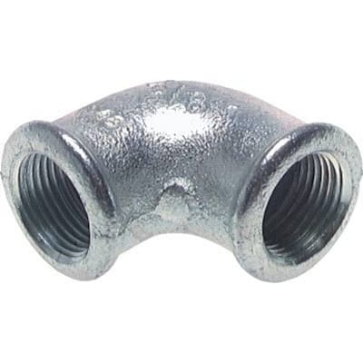 Rp 4'' Verzinkt Gietijzeren L-Fitting 90graden 25 Bar - FL2E-F-IZ-400R