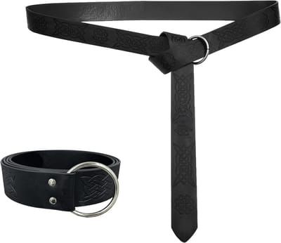 Viking en Middeleeuwse Piratenkostuums voor Mannen en Vrouwen met Leerensluiting en Accessoires voor Carnaval