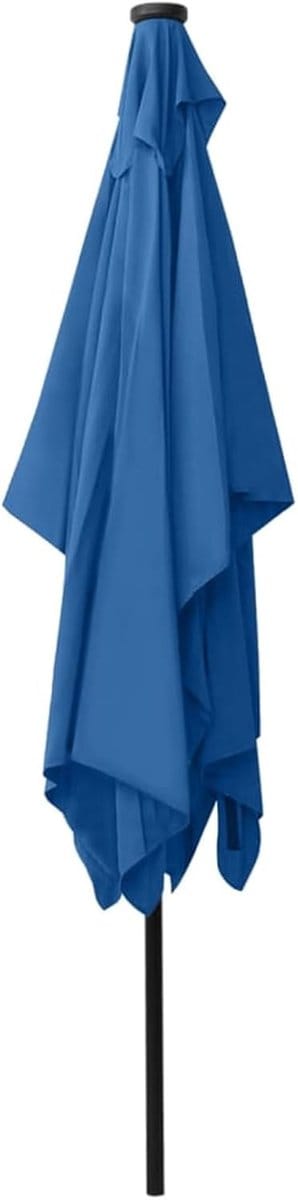 Parasol LED Solar 300 cm Gartenschirm Ampelschirm mit Kurbel, 8 Rippen, Kippbar, UV-Schutz Sonnenschirm für Terrasse, Balkon & Garten – Outdoor Sonnenschutz Marktschirm – Afmetingen op aanvraag – D...