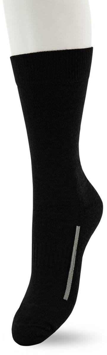 Bonnie Doon Wandel Sokken Merino Wol Zwart Dikke Dempende Zool Unisex maat 35/38 - Vochtregulerend - Dempende zool - Wandel Sokken - 70% merino Wol - Warme Sokken - Zomer Wandeling - Ademend - Black - BW230001.101